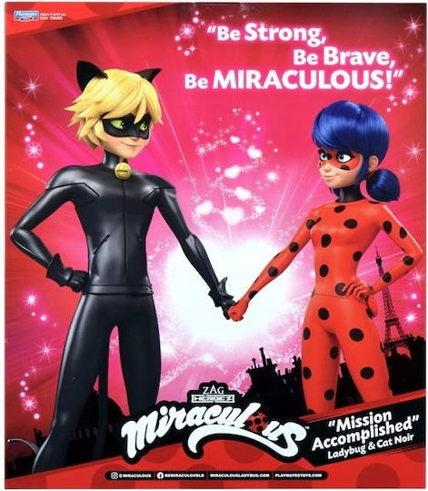 Păpuși Miraculous Ladybug & Black Cat Bandai 27cm