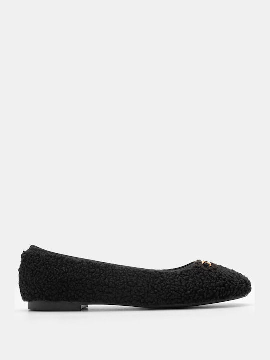 Luigi Pointy Ballerinas Black