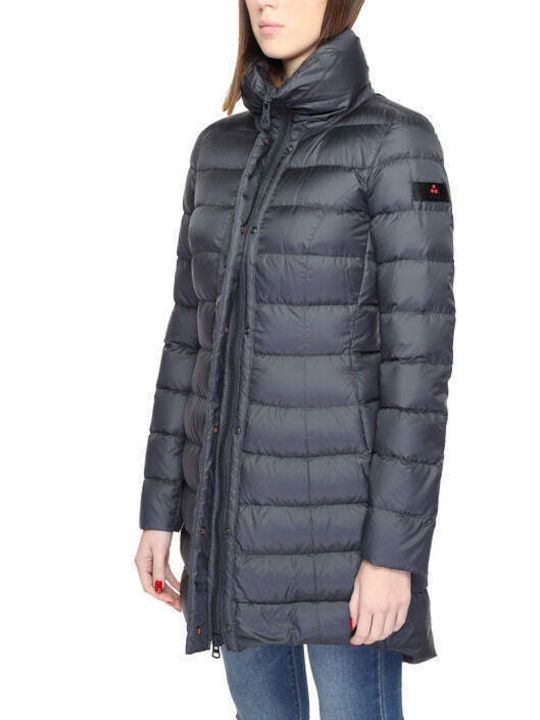 Peuterey Women's Long Lifestyle Jacket for Winter Blue