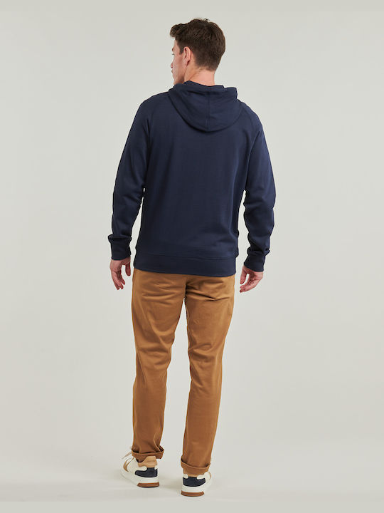 Timberland Men's Sweatshirt Jacket with Hood Navy Blue