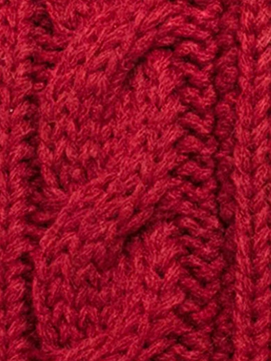 Cabaia Beanie Unisex Beanie Knitted in Red color