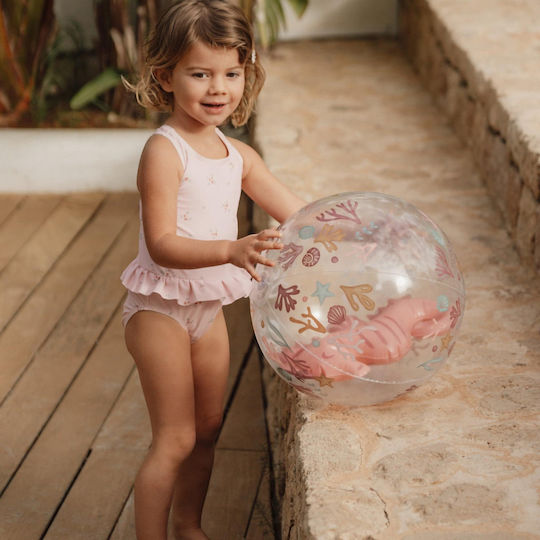Little Dutch Inflatable Beach Ball in Pink Color 35 cm