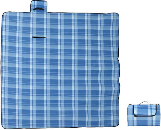 vidaXL Κουβέρτα Πικ Νικ 200x200cm σε Μπλε χρώμα