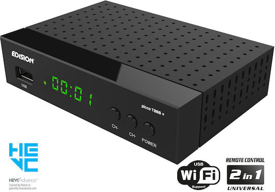 Edision Picco T265 Ψηφιακός Δέκτης Mpeg-4 SD (480p) με Λειτουργία PVR (Εγγραφή σε USB) Σύνδεσεις SCART / HDMI / USB