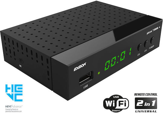 Edision Picco T265 Ψηφιακός Δέκτης Mpeg-4 SD (480p) με Λειτουργία PVR (Εγγραφή σε USB) Σύνδεσεις SCART / HDMI / USB