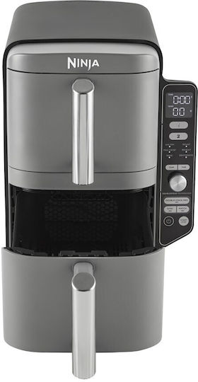 Ninja Double Stack XL Air Fryer with Double Detachable Bucket 9.5lt Gray