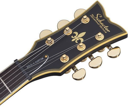 Schecter Solo II Custom ABSN Ηλεκτρική Κιθάρα Single Cut με HH Διάταξη Μαγνητών Aged Black Satin