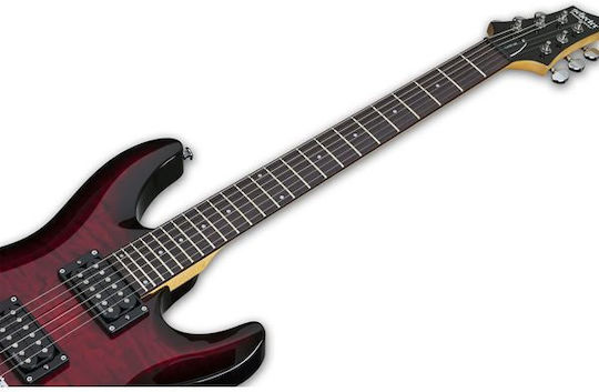 Schecter C-6 Plus Stcb Електрическа Китара Тежък с HH Конфигурация на Пикапите Избухване с Калъф