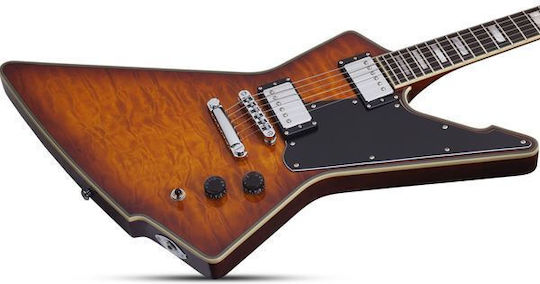 Schecter E-1 Custom Special Edition Vsb Electric Guitar Heavy Burst with Case