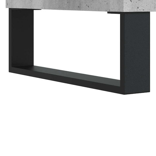 vidaXL Мебел за Hi-Fi Сив 38x74.5x48см