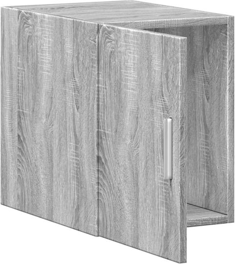 Wall Mounted Living Room Cabinet Made of Particle Board Grey 30x42.5x40cm