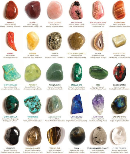 Gift Box 20 Precious Energy Stones 20 Pcs Gemstones