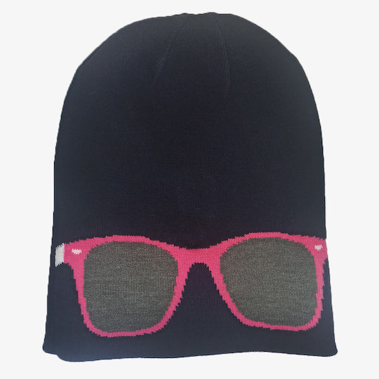 Beanie Unisex Beanie Gestrickt in Fuchsie Farbe