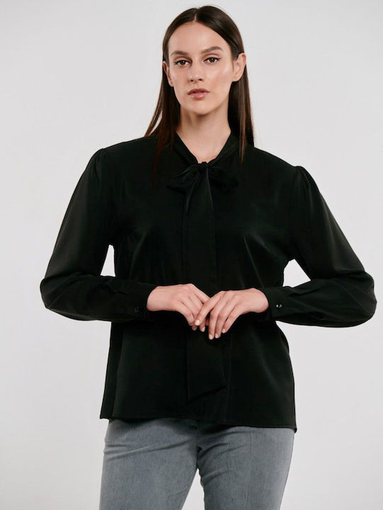 Mânecă lungă Femei Cămașă Black