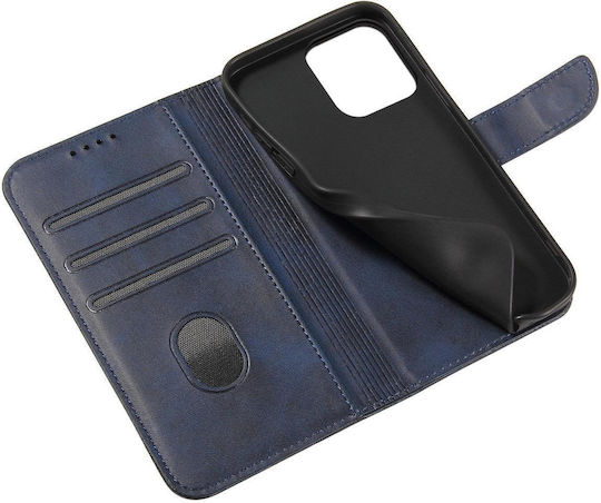 Hurtel Magnet Book Silicon Albastru (Galaxy A14)