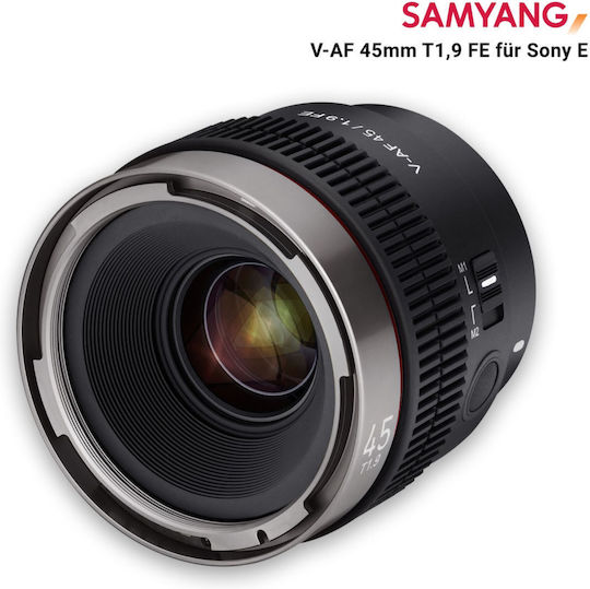 Samyang Full Frame Camera Lens Cine V-AF 45mm T1.9 FE Standard Zoom for Sony E Mount Black