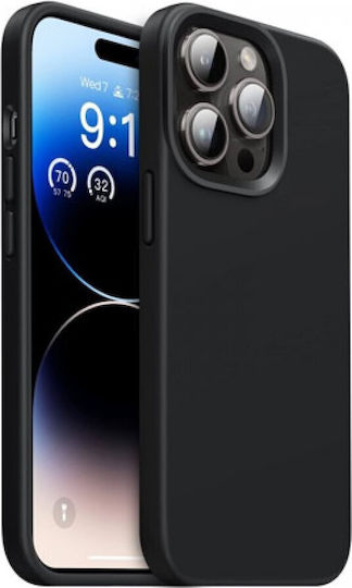 SiiPro Consolidată Back Cover Silicon Negru (iPhone 14 Pro)