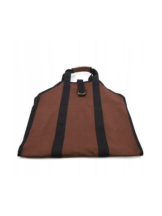 Wooden Firewood Carrying Bag Brown