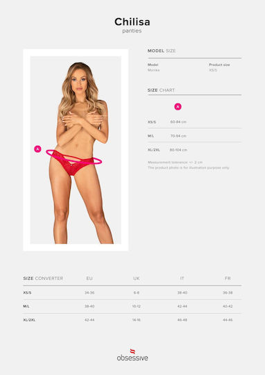 Boss Of Toys Frau Sexy Slip mit Spitze Rot