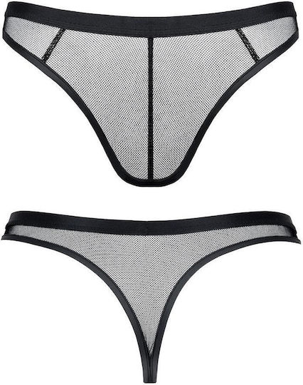 Boss Of Toys Mesh Ανδρικό Sexy String Μαύρο