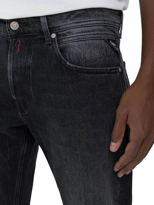 Grover Men's Jeans Pants with Regular Straight Fit Grey