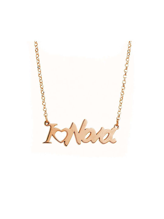 Goldsmith Halskette Name aus Gold 14K