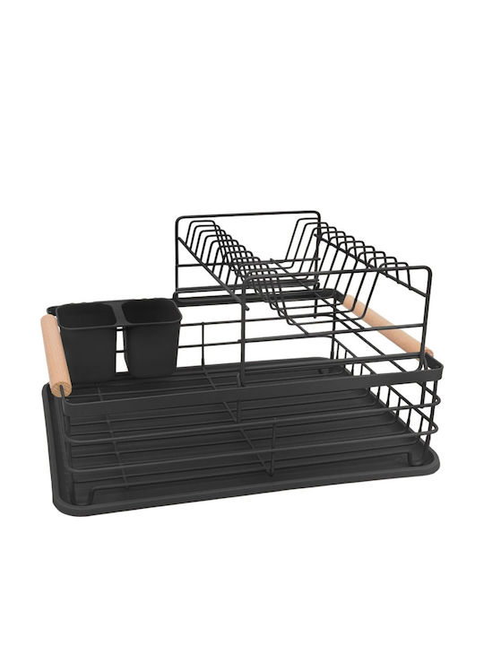 KING Hoff Metallic Black Sink Strainer 43x32x27cm