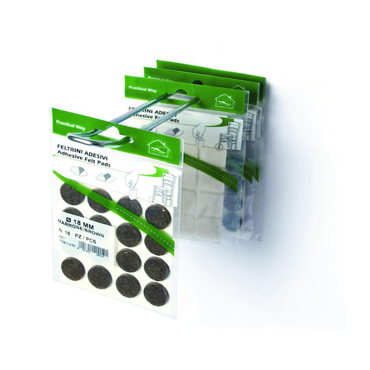 4Home Τσοχάκια Τετράγωνα με Αυτοκόλλητο 30x30mm 6τμχ 168000549