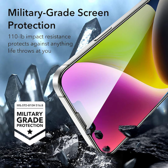 ESR Armorite Ultra-Tough Vollflächig gehärtetes Glas 2Stück (iPhone 13 Pro Max)