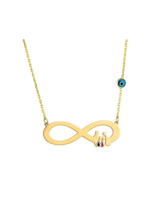 Goldsmith Necklace Infinity from Gold Plated Silver