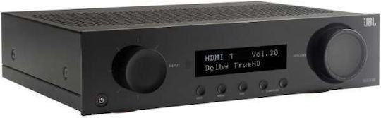 JBL Home Cinema Amplifier 4K/8K 5.2 Channels 75W/8Ω with HDR and Dolby Atmos Black
