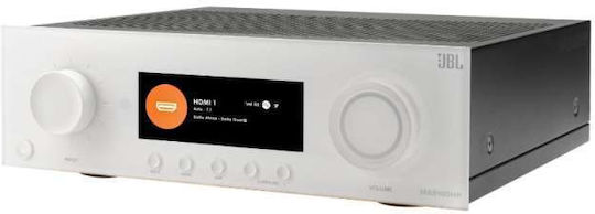 JBL Home Cinema Amplifier 4K/8K 9.2 Channels 140W/8Ω with HDR and Dolby Atmos Silver