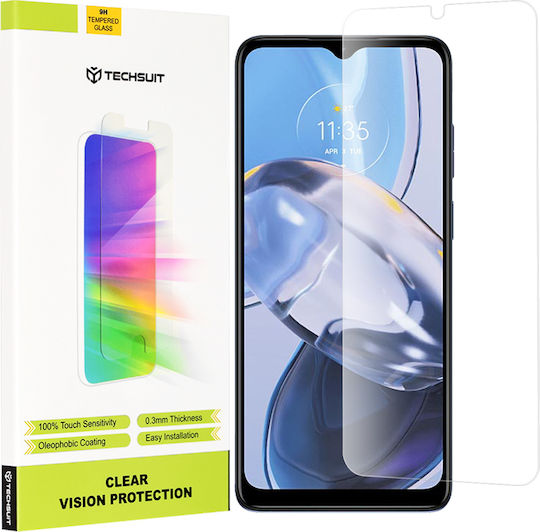 Techsuit Clear Vision Glass Tempered Glass (Motorola Moto E22 / Moto E22i)