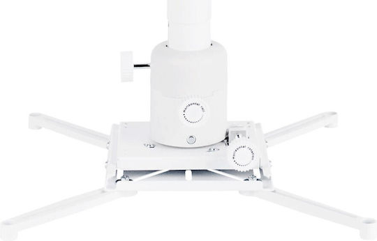 Multibrackets Projector Mount Ceiling M Universal Projector Ceiling Mount 1600-3000 wit with Maximum Load Capacity of 10kg White