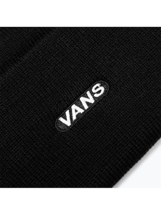 Tall Cuff Beanie Ανδρικός Σκούφος Πλεκτός σε Μαύρο χρώμα