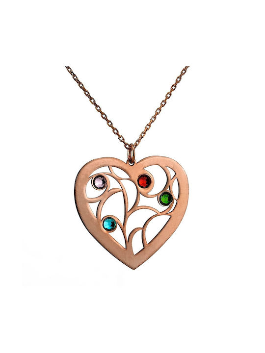 Goldsmith Necklace with design Heart from Silver