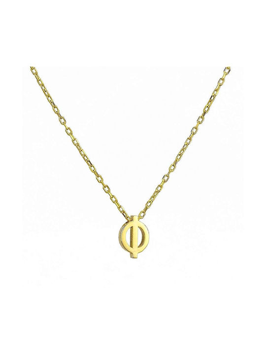 Goldsmith Necklace Monogram from Gold Plated Silver