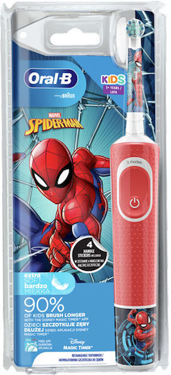Oral-B Vitality Pro Children's Electric Toothbrush with Timer for 3+ Years Spiderman