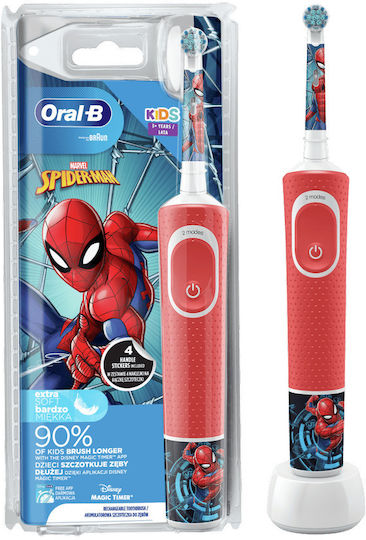 Oral-B Vitality Pro Children's Electric Toothbrush with Timer for 3+ Years Spiderman