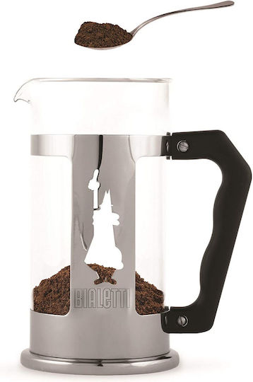 Bialetti Preziosa Cafetieră cu Filtru Manual din Oțel Inoxidabil Argintie 350ml