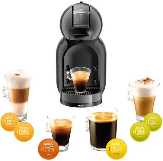 Krups Mini Me Pod Coffee Machine Dolce Gusto Pressure 15bar Gray