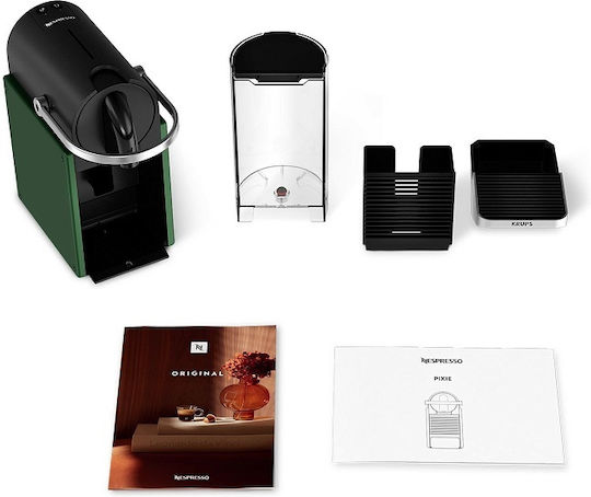 Krups Pixie Pod Coffee Machine Nespresso Pressure 19bar Green