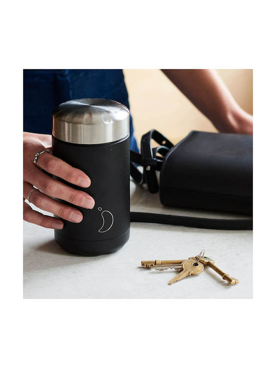 Chilly's Δοχείο Φαγητού Inox Θερμός Black 500ml