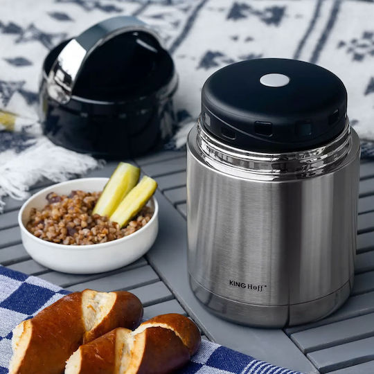 KING Hoff Lunchbox Isolierte Lunchbox Inox Silber 800ml 1Stück