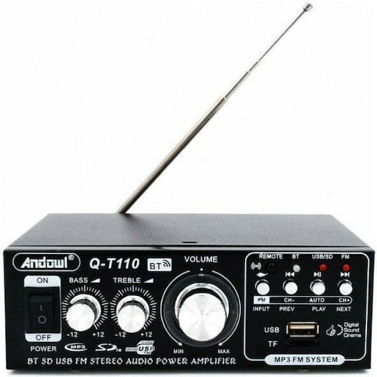Andowl Q-T110 Max Τελικός Ενισχυτής Hi-Fi Stereo 105378 Μαύρος