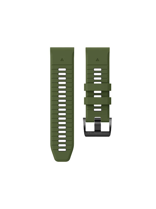 Tech-Protect ICONBAND PRO Strap Silicone Army Green / Black (Garmin Fenix 3/ 5X/ 3HR/ 5X Plus/ 6X/ 6X Pro /7X)