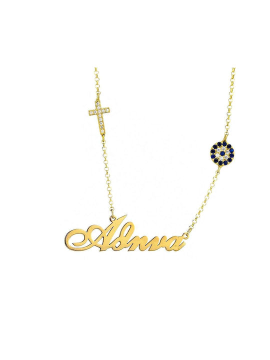 Goldsmith Necklace Name from Gold Plated Silver