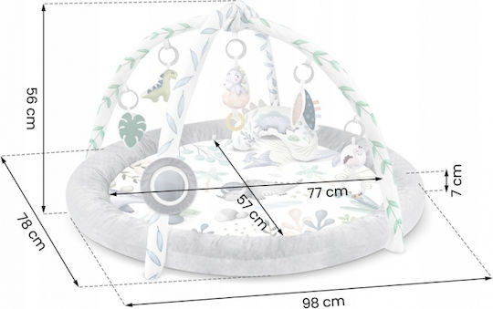 Spielmatte Kinder Nukido Dino 730200 Grau