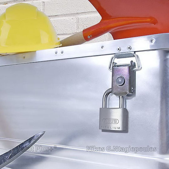 Abus Αλουμινένιο Λουκέτο Πέταλο με Κλειδί 60mm Ασημί