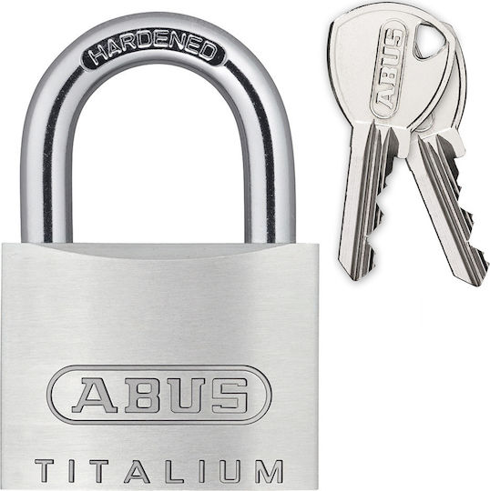 Abus 64 Titalium Padlock Brass Adjustable with Key 45mm 1pcs